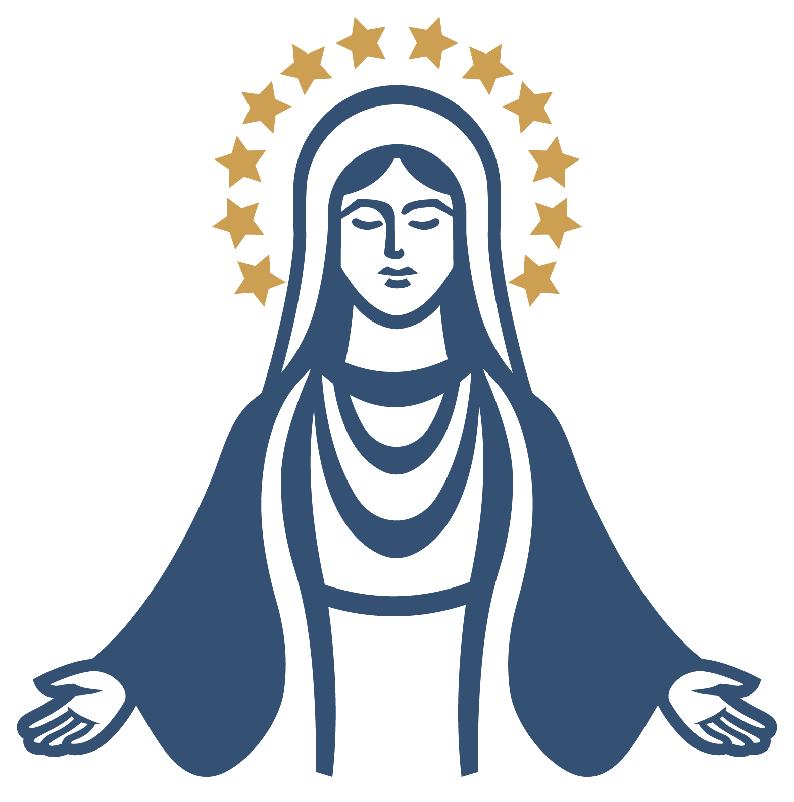 Queen of Peace School Logo